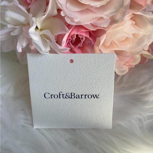 Croft & Barrow White Floral Top Size XL - Picture 6 of 6